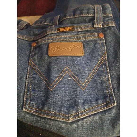 Wrangler 13MWZPW Cowboy Cut Original Fit Denim Jeans Men's W36xL34 Blue Western - Picture 7 of 7